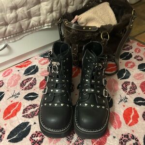 Emily 315 studded platform boots (goth/ alternative style)